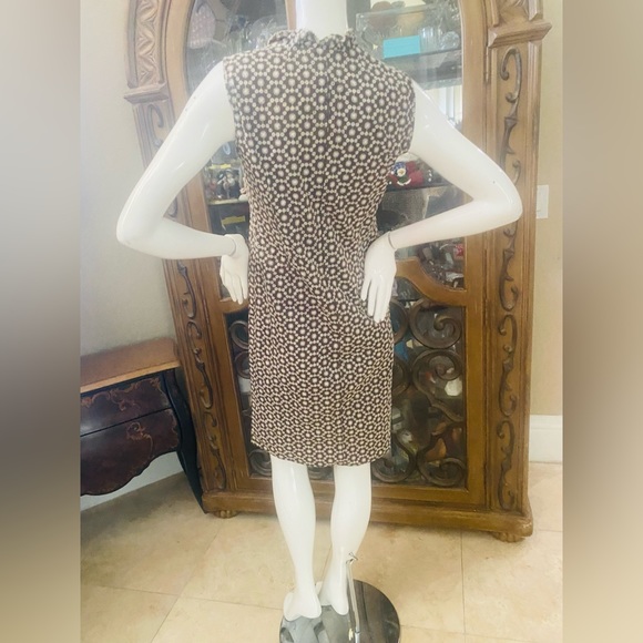 Shannon McLean Brown/Cream Eyelet Dress - Picture 4 of 6